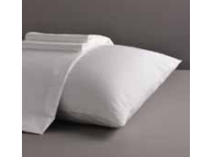 T-220 78" x 80" x 17" King White 100% Cotton Fitted Sheets